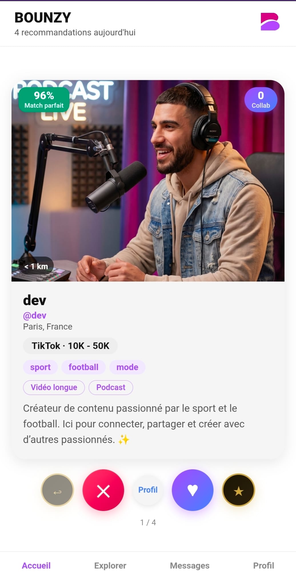 Bounzy app